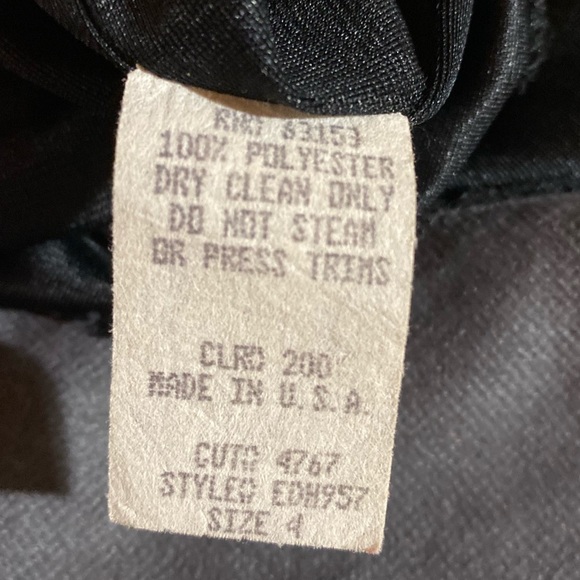 Vintage CDC Beaded Black Evening Gown - Picture 10 of 10